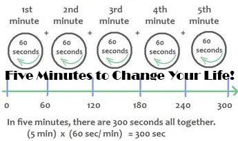 5 Minutes to Change Your Life.